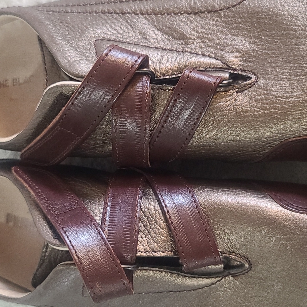 Used RARE Alexander McQueen Black Label Bronze/Brown Mostró Strap Shoe Size 45 - Picture 11 of 11